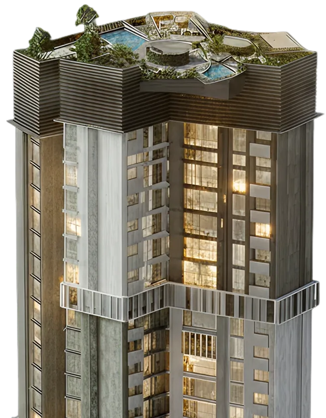 Serendipity BKC, Mumbai — the tower crowned by its three-level Sky Club